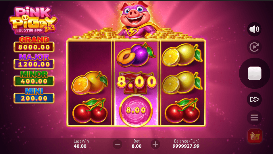 3x3 Pink Piggy Hold The Spin Collect Feature